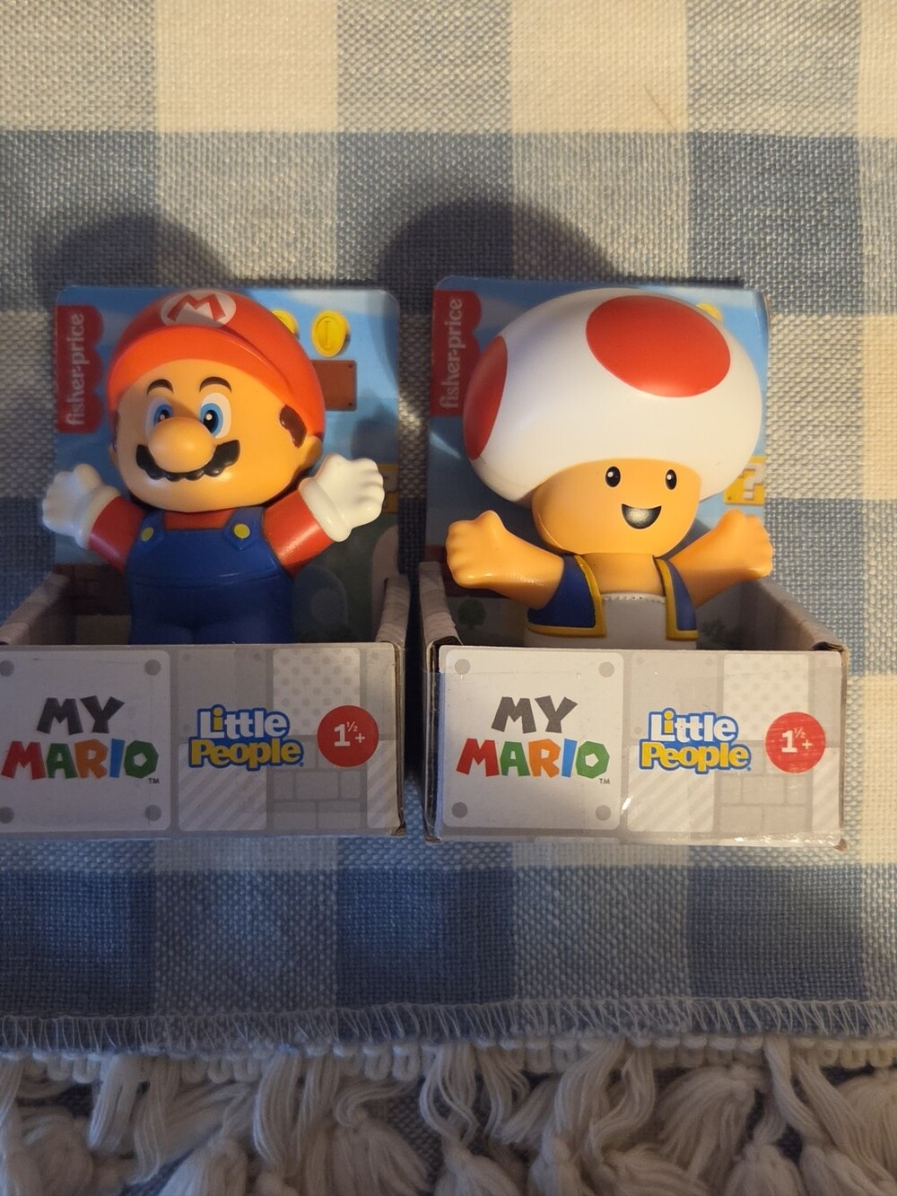 Fisher-Price My Mario And Toad Little People Set - New
